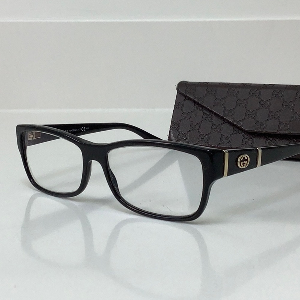 Authentic black Gucci reading glasses